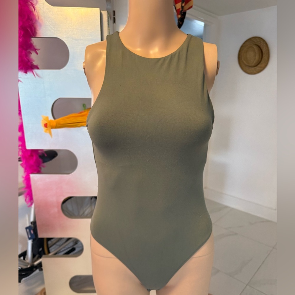 Zara Olive Green Bodysuit
